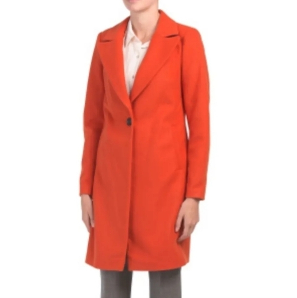 DEPT 19 Women's Dark Orange Coat - Picture 1 of 17